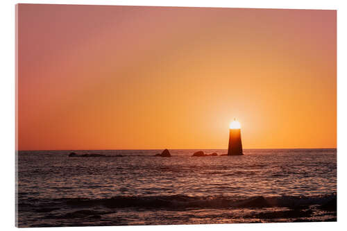 Acrylic print Sunset Lighthouse