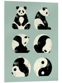 Akryylilasitaulu Yin Yang Panda