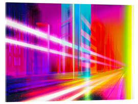 Acrylic print Big city at night