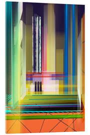 Tableau en verre acrylique Skyscrapers at night - Steffen Schuster