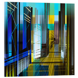 Acrylglasbild Moderne Architektur mit Hochhäusern - Steffen Schuster