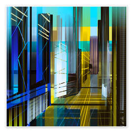 Wall print Modern architecture with skyscrapers - Steffen Schuster