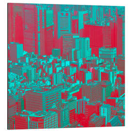 Tableau en aluminium Tokyo Skyline - Steffen Schuster
