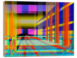 Holzbild Subway - Steffen Schuster