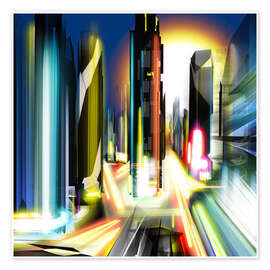 Wall print Modern architecture at night - Steffen Schuster