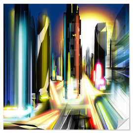 Sticker mural Modern architecture at night - Steffen Schuster