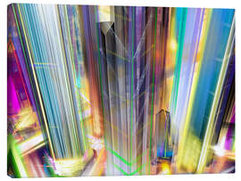 Canvas print Skyscrapers at night - Steffen Schuster