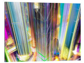 Cuadro de plexi-alu Skyscrapers at night - Steffen Schuster