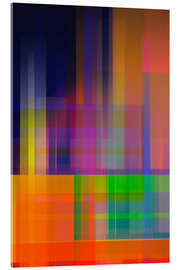 Tableau en verre acrylique Skyscrapers at night - Steffen Schuster