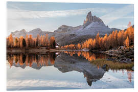 Quadro em acrílico Golden autumn in the Dolomites - Andreas Wonisch