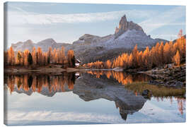 Lienzo Golden autumn in the Dolomites - Andreas Wonisch