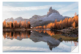 Wandsticker Goldener Herbst in den Dolomiten