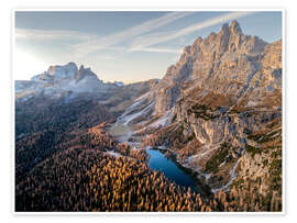 Reprodução Sunrise in the autumnal Dolomites - Andreas Wonisch
