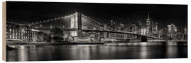 Trätavla Magnificent NYC panorama from the waterfront in Brooklyn - Melanie Viola
