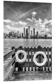 Akryylilasitaulu Grandiose NYC Skyline mit Hudson Yards - Melanie Viola