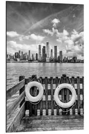 Stampa su alluminio Grandiose NYC Skyline mit Hudson Yards - Melanie Viola