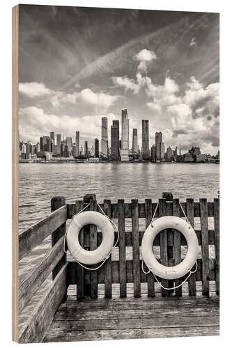 Tableau en bois Grandiose NYC Skyline mit Hudson Yards