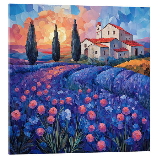 Quadro em acrílico Flowers from Provence