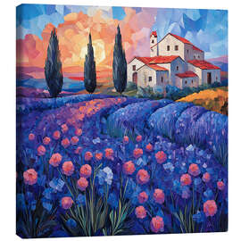 Canvas print Flowers from Provence - Maria Tuzhilkina
