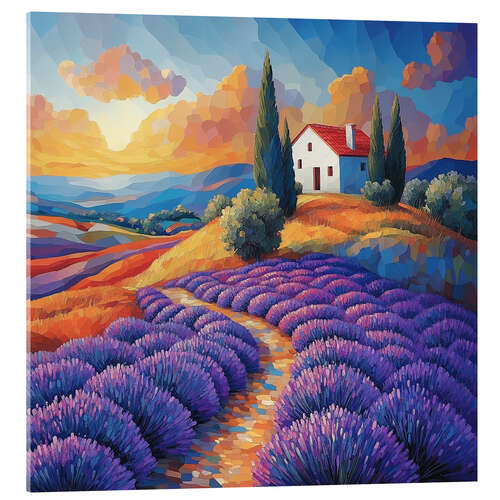 Akrylbillede French Provence landscape
