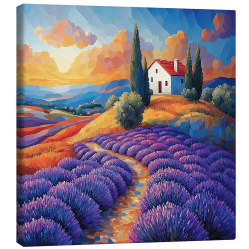 Canvas print French Provence landscape