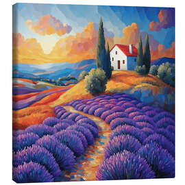 Canvas print French Provence landscape - Maria Tuzhilkina