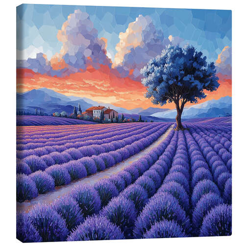 Lærredsbillede Delicate lavender, Provence