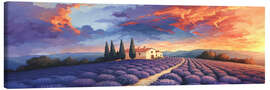 Canvas print Sunset in the Purple Provence - Maria Tuzhilkina