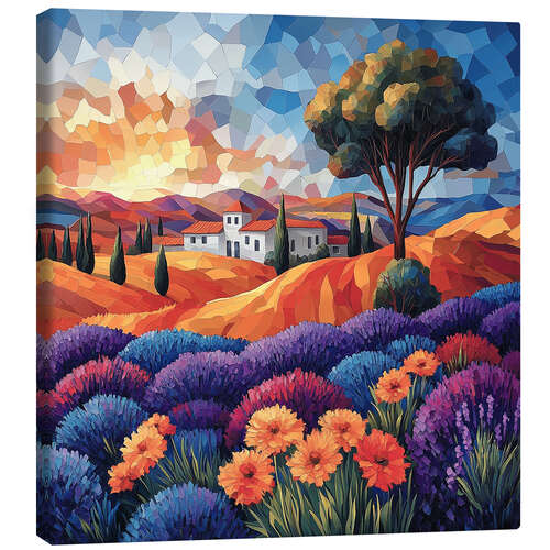 Canvas print Flowering Provence