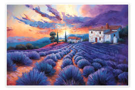 Poster Fairytale Provence - Maria Tuzhilkina