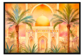 Gerahmter Kunstdruck Tropischer Dschungelpalast