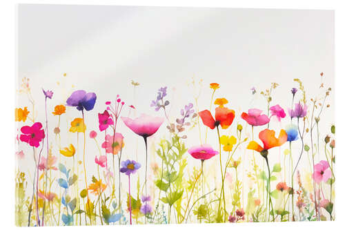 Quadro em acrílico Spring Meadow Wildflower