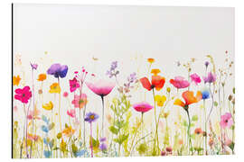 Magnettafel Frühlingswiese Wildblume