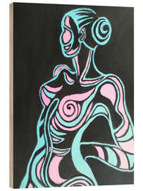 Holzbild Bemalter Frauenkörper - Carmen Tyrrell