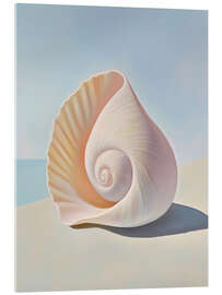 Tableau en verre acrylique Creamy Seashell - Felipe Hora