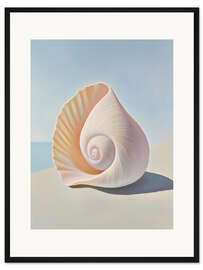 Gerahmter Kunstdruck Creamy Seashell - Felipe Hora
