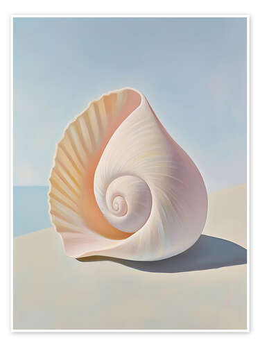 Póster Creamy Seashell