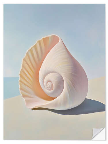 Vinilo para la pared Creamy Seashell