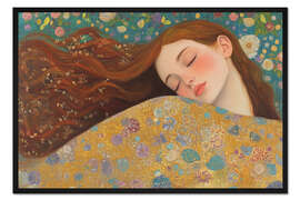 Gerahmter Kunstdruck Das wallende Haar