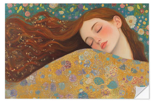 Adesivo murale The Flowing Hair