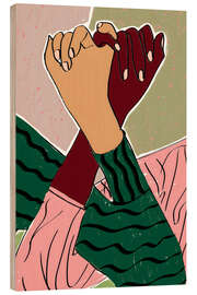 Wood print Pinky Swear - 83 Oranges