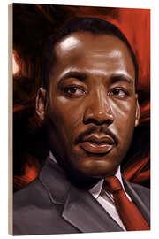 Quadro de madeira Dr Martin Luther King