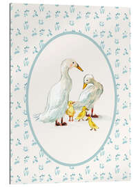 Gallery Print Entenfamilie im Bauernhaus-Stil