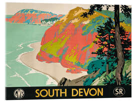 Cuadro de metacrilato South Devon - Vintage Travel Collection