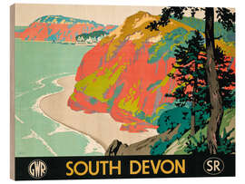 Holzbild South Devon - Vintage Travel Collection
