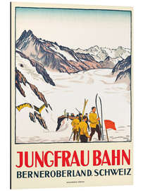 Aluminium print Jungfrau Bahn, Berneroberland, Switzerland