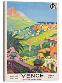 Canvas print Vence Prés Nice - Vintage Travel Collection