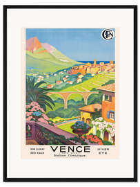Gerahmter Kunstdruck Vence Prés Nice