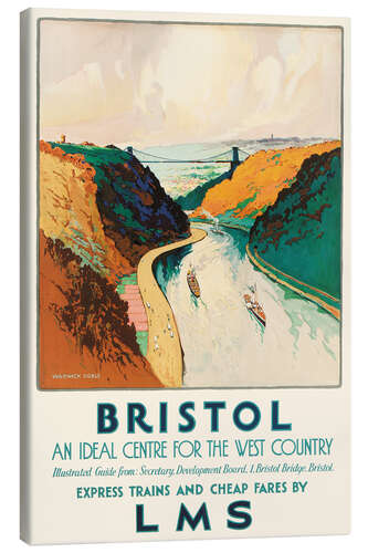 Canvas print Bristol, An Ideal Centre For The West Country