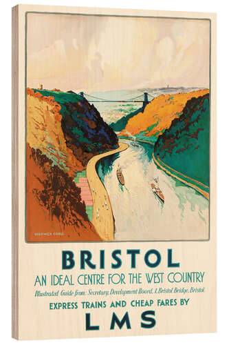Tableau en bois Bristol, An Ideal Centre For The West Country